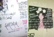 ‘Free Palestine… Free Kashmir’, anti-national slogans written in Kolkata University