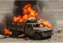 Pakistani army vehicle attacked in Balochistan, six people including an officer killed