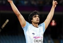 Neeraj Chopra’s first title of the year: threw 88.16 meters in Paris Diamond Leagueb