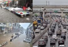 Rainfall becomes a disaster in NCR, massive traffic jam on Delhi-Meerut Expressway; roads flooded with water