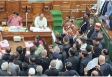 Uncle-nephew clashed amid uproar, House adjourned till 2 pm after tension between ruling and opposition parties