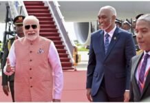 Grand welcome for PM Modi in Maldives, Muizzu’s entire cabinet reached the airport to welcome him