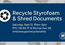 Renton to Host Special Recycling Event on September 13