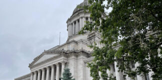 The Washington state Capitol