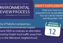 Public Invited to Provide Feedback on Tukwila’s Allentown Truck Reroute Project
