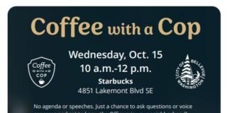 Bellevue Police to Host Halloween Edition of “Coffee with a Cop”