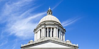 The Washington state Capitol