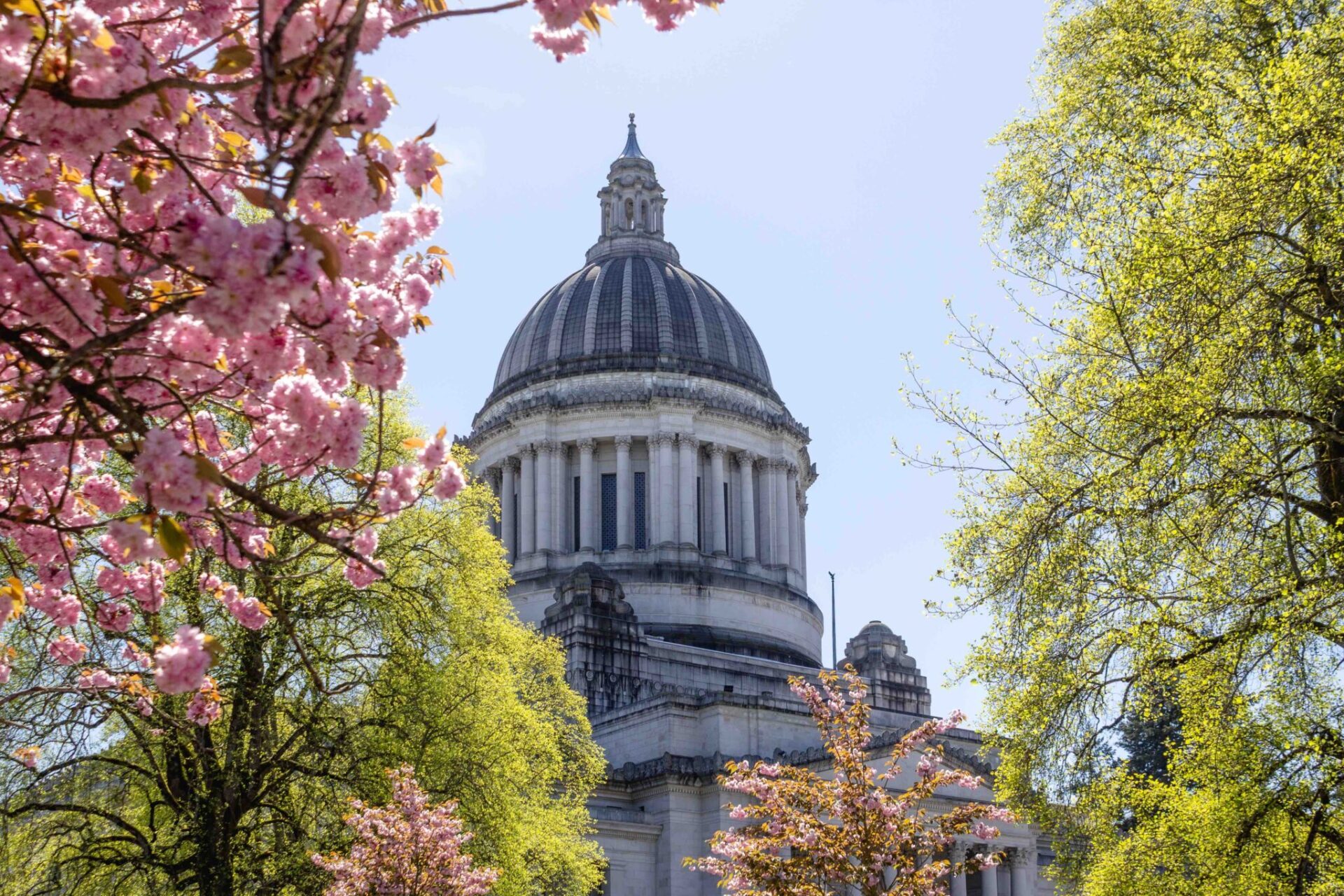 The Washington state Capitol