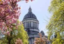 The Washington state Capitol