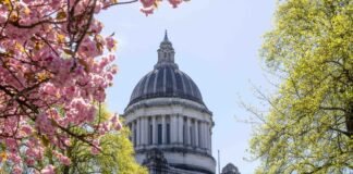 The Washington state Capitol