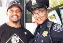 Detective Denise “Cookie” Bouldin and Jameel Shabazz