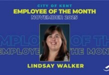 City of Kent Honors Lindsay Walker as November 2025 Employee of the Month November 2025 Employee of the Month