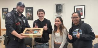 Kentwood Civics Students Surprise Kent Police Department with Doughnut Delivery Kent Police Department with Doughnut Delivery