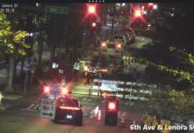 Nighttime Construction Slows Traffic on 6th Ave Between Blanchard & Bell Streets Blanchard & Bell Streets