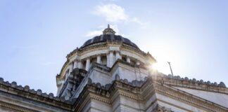 The Washington state Capitol