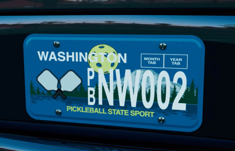 Washington began selling a specialty plate honoring Pickleball on Nov. 19, 2025