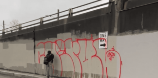 Detectives Arrest Teen in Ballard Bridge Graffiti and Assault Case paint