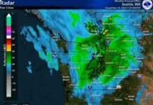 Heavy Rainfall Leads to Ponding on Roadways in Western Washington Seattle weather