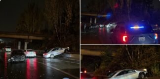 Two Vehicles Involved in Crash on I-5 to I-405 Interchange in Renton