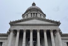 The Washington state Capitol building in Olympia