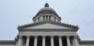 The Washington state Capitol building in Olympia
