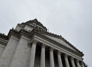 Lawsuit aims to block new eligibility requirements for WA sheriffs The Washington state Capitol building in Olympia.