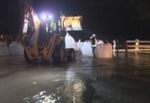 Flood Warning Issued After White River Levee Failure in Pacific Levee Failure in Pacific