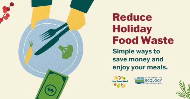 City of Renton Urges Residents to Cut Holiday Food Waste as Part of 2030 Sustainability Goal