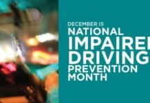National Impaired Driving Prevention Month