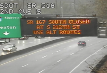 SR 167 Closed in Both Directions Due to Rising Green River Waters SR 167 Closed