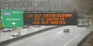 SR 167 Closed