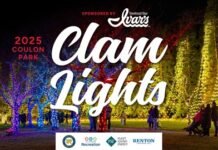 Renton’s Beloved Clam Lights Return to Gene Coulon Beach Park for the 2025 Holiday Season Renton’s Beloved Clam Lights Return
