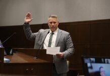 Pete Serrano is sworn in as interim U.S. Attorney for Eastern Washington on Aug. 11, 2025. The appointment was 120 days.