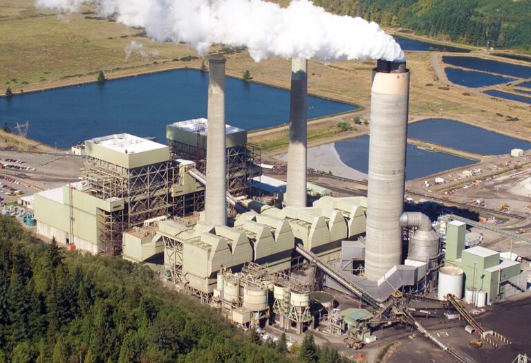 An undated aerial view of TransAlta’s coal-fired power plant in Centralia, Washington.