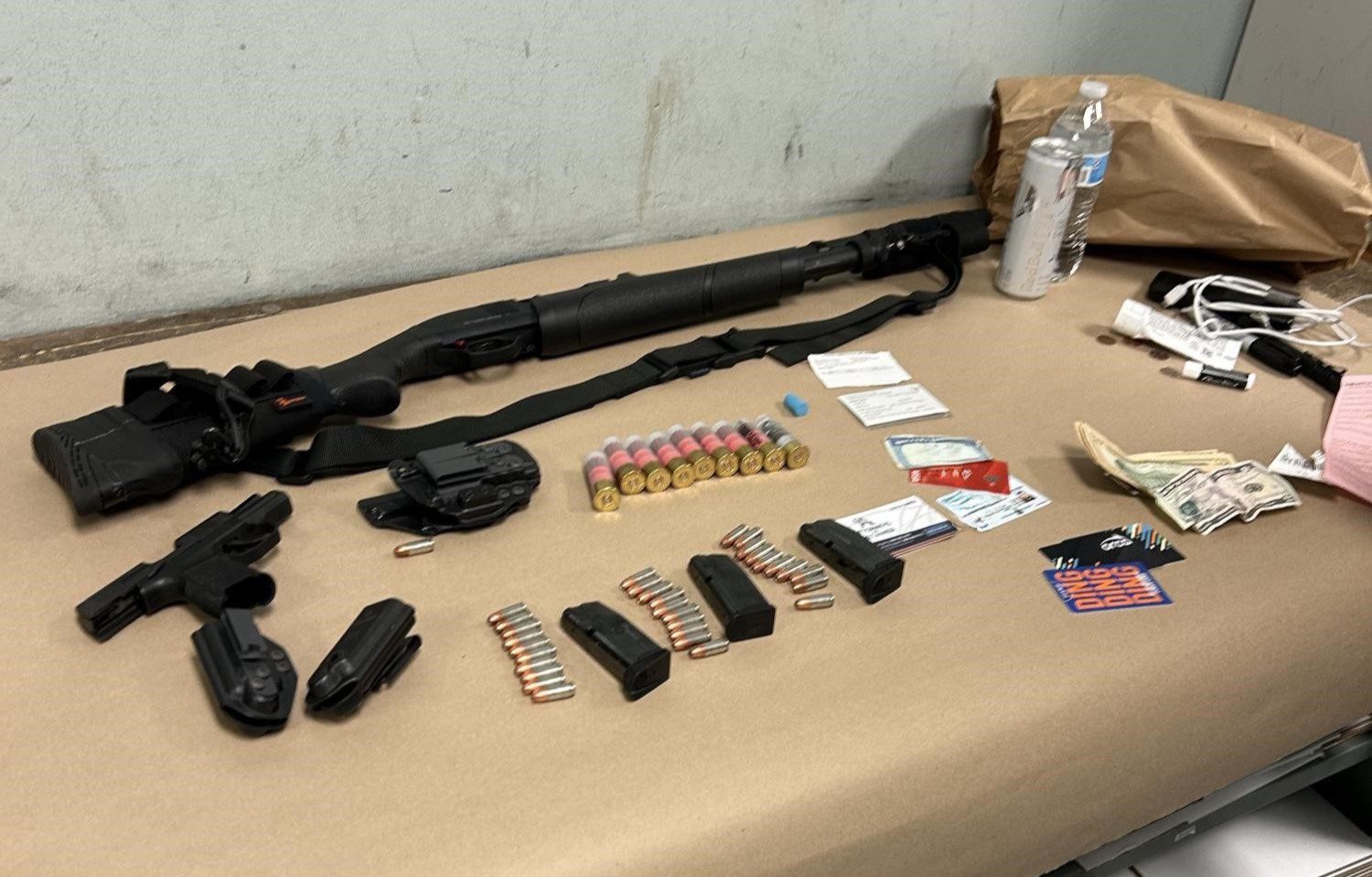 Seattle police recover shotgun, pistol, and ammunition from suspect during New Year’s Eve celebration.