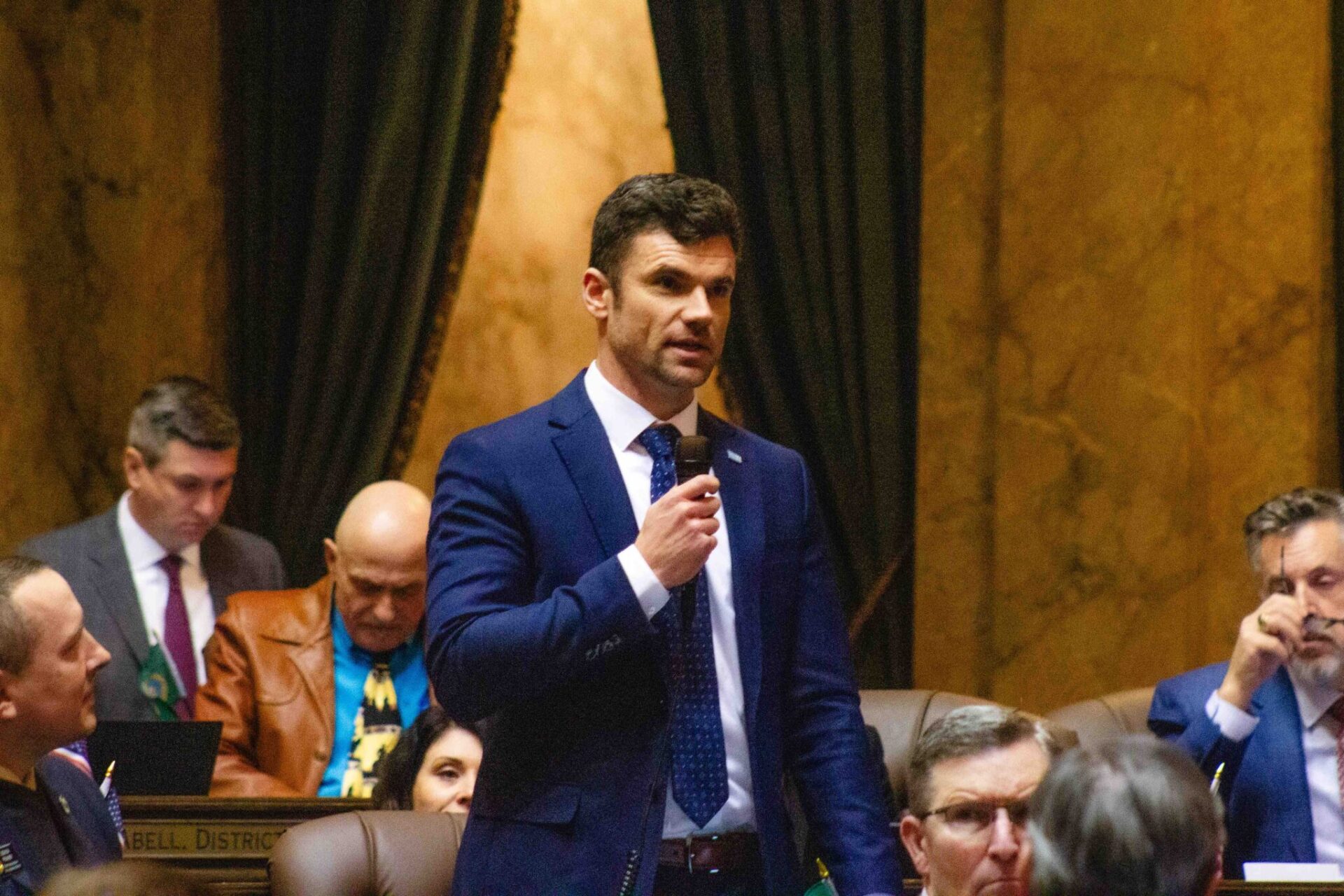 Rep. Skyler Rude giving a speech on the House floor