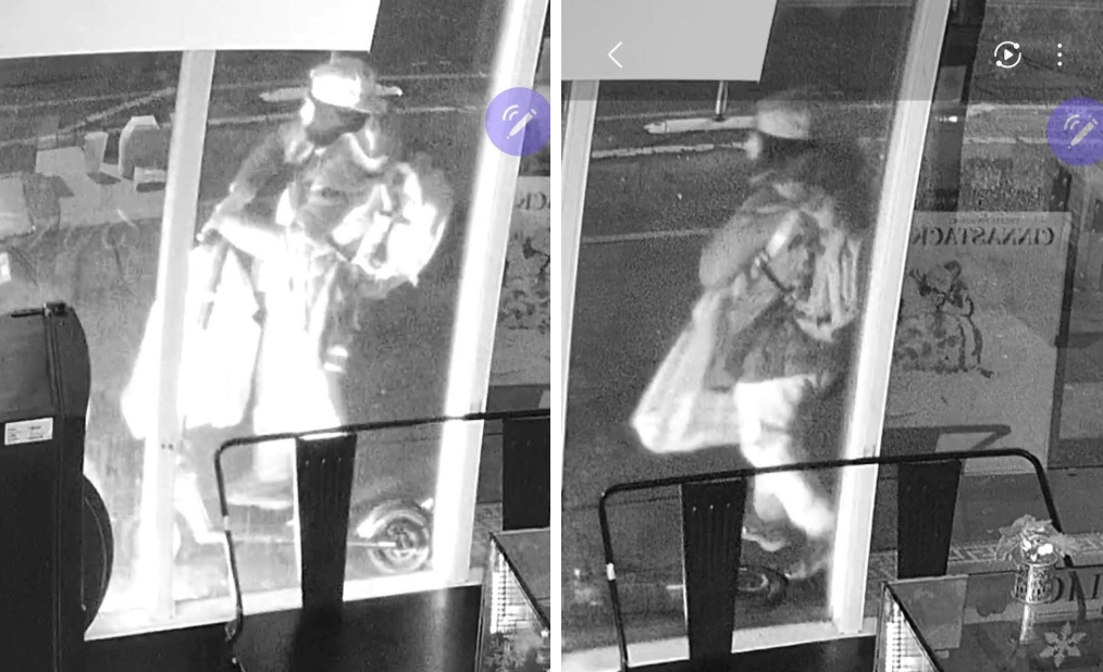 Seattle police detectives are searching for an arson suspect depicted in these images.