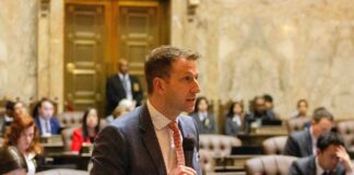 After slurred remarks during budget hearing, WA House majority leader admits to drinking Rep. Joe Fitzgibbon giving a speech on the House floor