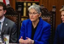 Attempt to rein in surging lawsuit costs stalls in WA Legislature House Speaker Laurie Jinkins, D-Tacoma, in a media availability on April 27, 2025.