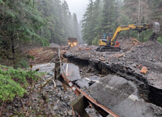 Washington flood damage totals at least $182M, governor says A damaged section of State Route 542 between mileposts 43 and 45 east of Glacier after flooding from an atmospheric river in December 2025