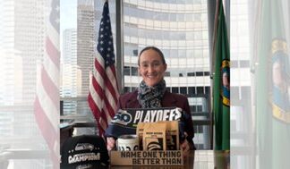 Seattle Mayor Katie Wilson Talks Super Bowl Bet With Boston Mayor, Hands Ball Off to Marshawn Lynch Mayor Katie Wilson