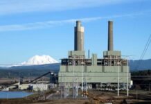 The steam plume from the TransAlta coal power plant outside Centralia, Wash. could formerly be seen from 30 miles away on cold, clear days. But it’s been absent since mid-December when the plant shut down for conversion to natural gas
