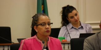 House Finance Chair April Berg, D-Mill Creek, seen during a January committee hearing, has introduced a rewrite of Democrats' income tax bill