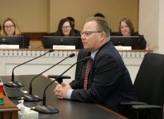 Superintendent of Public Instruction Chris Reykdal testifies at a committee hearing in January. Reykdal is facing questions from House Republicans on the state's student gender disclosure policies following a recent Supreme Court ruling