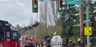 Water Truck Rolls Over