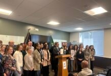 New WA law drops barriers for homeless shelters, permanent supportive housing Washington Gov. Bob Ferguson stands alongside lawmakers and housing advocates after signing House Bill 2266 into law on Friday, March 27, 2026, in Everett.