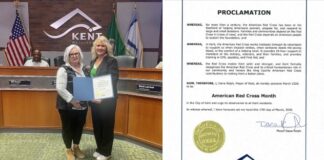 City of Kent Government Proclaims American Red Cross Month American Red Cross Month