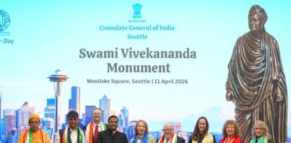 Swami Vivekananda Monument Unveiled in Seattle