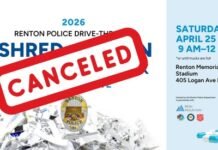 Renton Police Cancel Shred-A-Thon & Drug Take-Back Event Renton Police Cancel Shred-A-Thon & Drug Take-Back Event