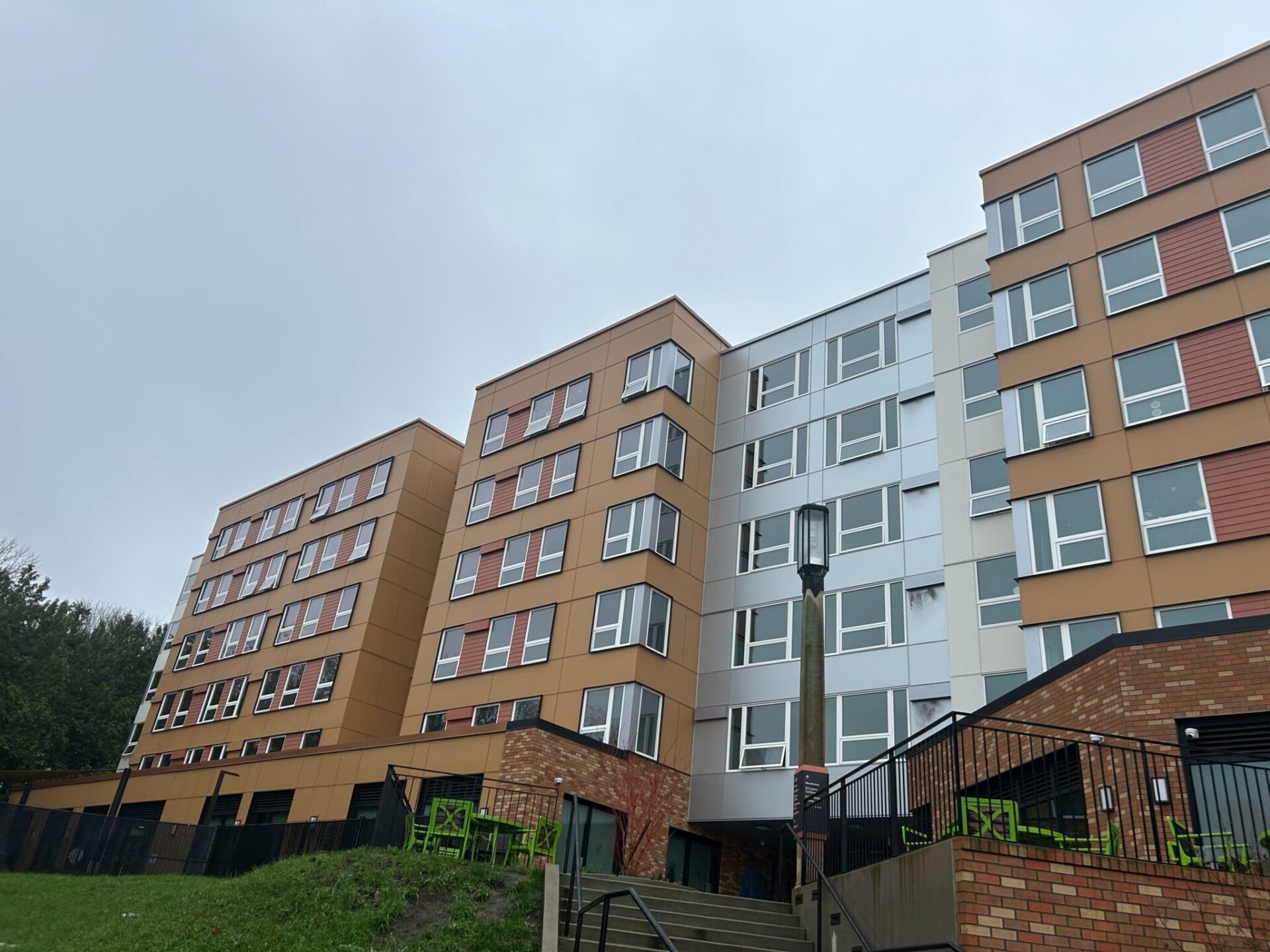 The Beacon Pacific Village housing complex where Washington Gov. Bob Ferguson announced new proposed housing investments on Dec. 18, 2025, in Seattle, Washington.